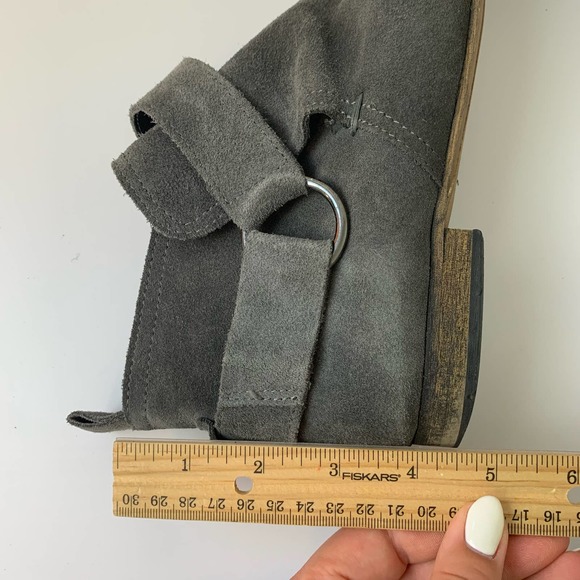 Steven By Steve Madden Robbyn Ankle Bootie Size 9 Leather Gray - Picture 7 of 15